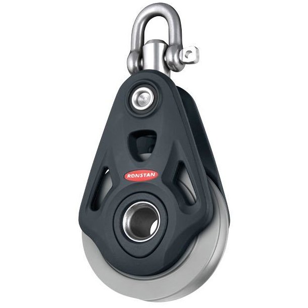 Ronstan Core enkeltblok med svirvel til 5mm wire, serie 60