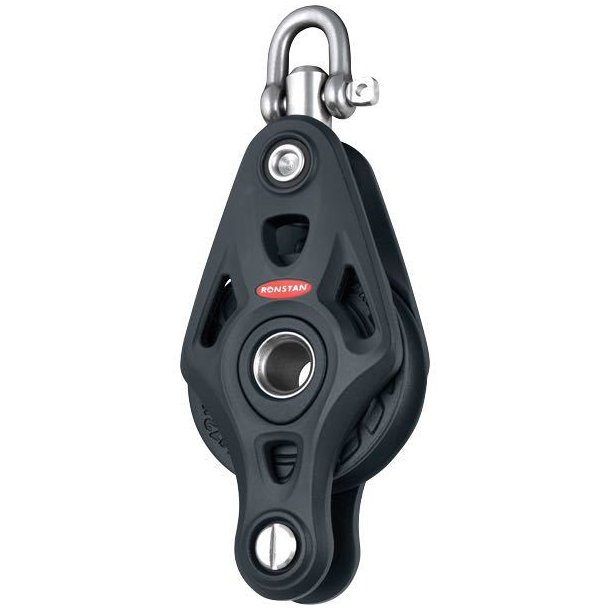 Ronstan Core enkeltblok med svirvel & hundsvot, serie 60