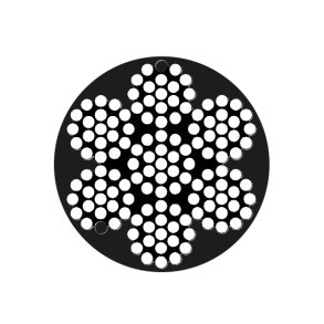 Wire 7 x 19 coated hvid 4 x 8mm - 25m