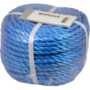 Presenningstov bl� PP splitfilm �8mm, 30m