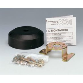 Ultraflex monteringsflange X34 sort, 90