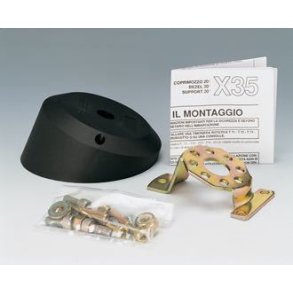 Ultraflex monteringsflange X35 sort, 20