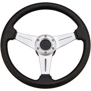 Sportsrat sort med alu, � 338mm