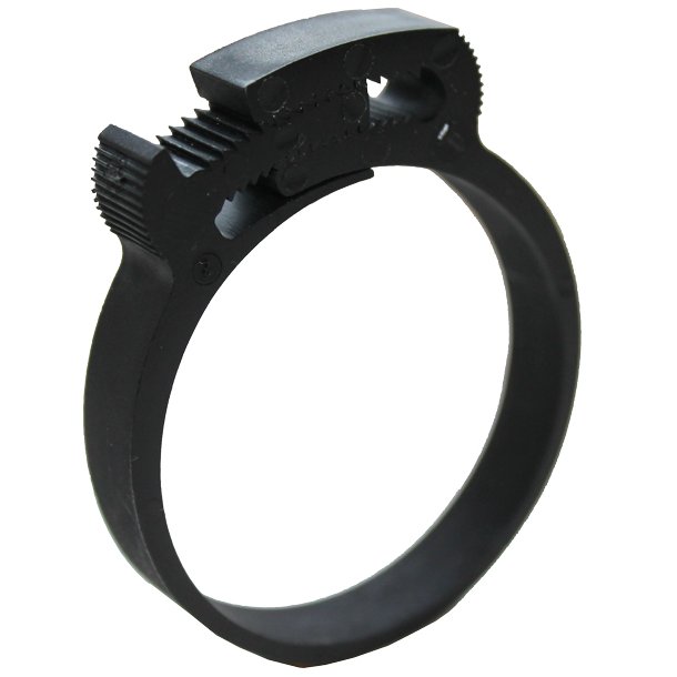 Spndebnd plast 11,1 - 13,4 mm sort - 6mm