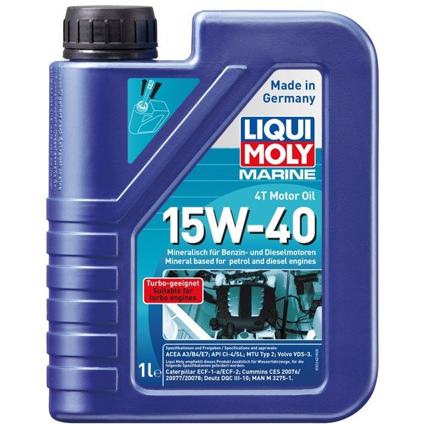 Liqui moly marine 4t motor olie 15w-40 1l