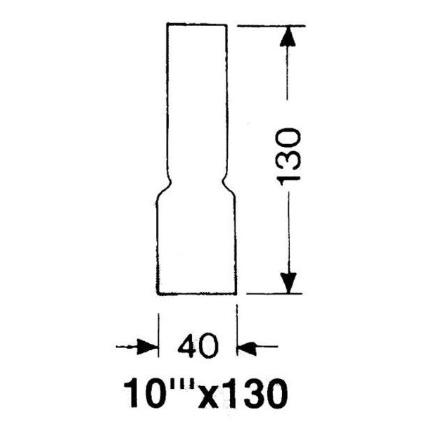 DHR Lampeglas 10''' x 130mm