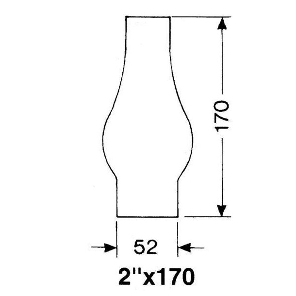 DHR Lampeglas 2''' x 170mm